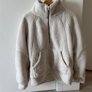 Lululemon Scuba Oversized Hal-Zip Sherpa Pullover Size M/L